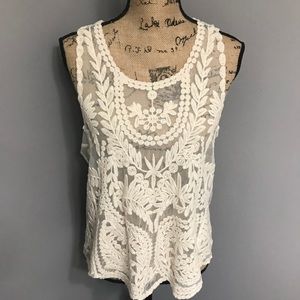 Say What? Crochet lace tank